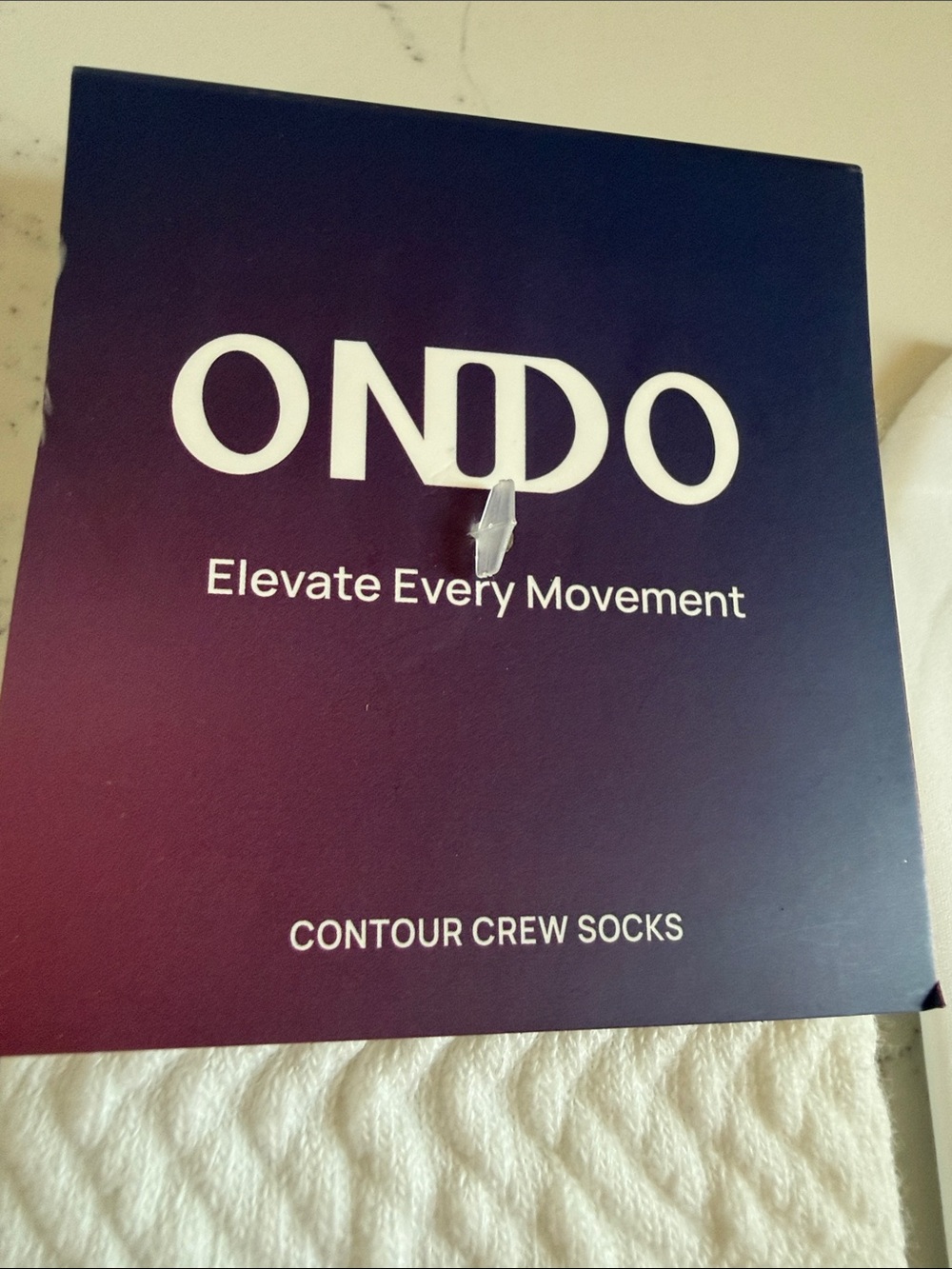 ONDO Cotton Socks in White Crew / no show no Slip Style Size Medium/ Large NWT - Picture 2 of 8